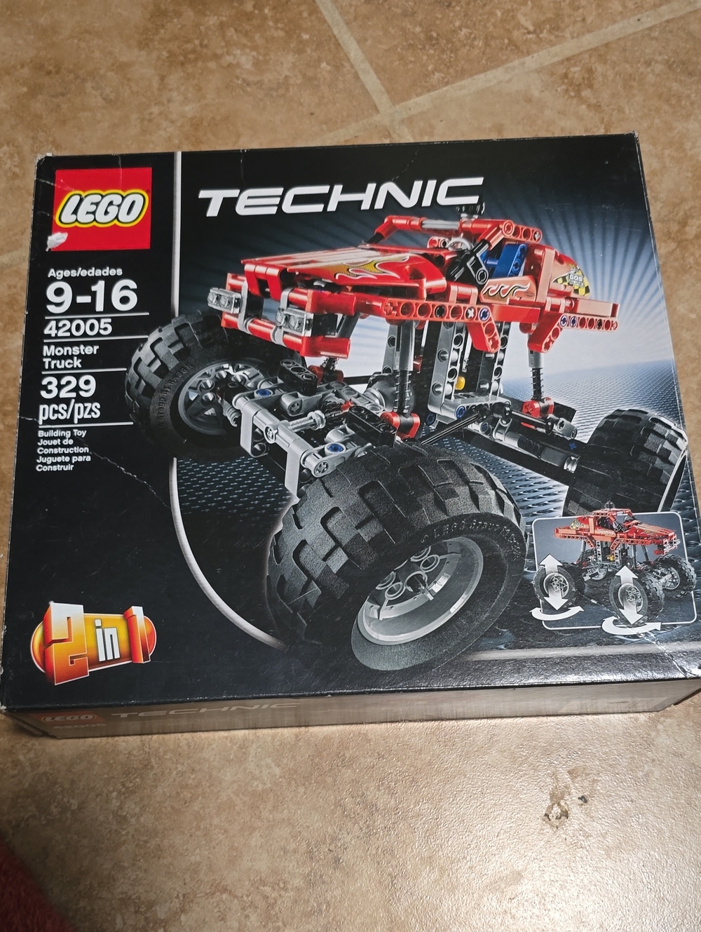 Lego 42005. Technic Red Monster Truck Building Set. Sealed New. Out Of Productio